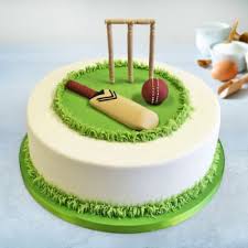 Cricket Theme Cake