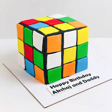 Rubik’s Cube Cake – Retro Puzzle Party Vibes