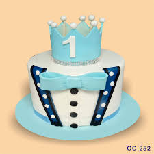 Charming Tie and Suit 1st Birthday Cake