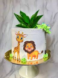 Jungle theme cake