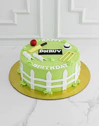 Cricket Theme Cake