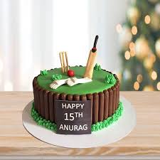 Cricket Theme Cake