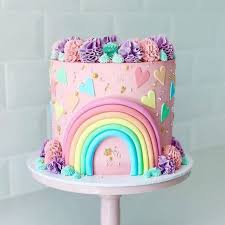 Colorful Rainbow Cake